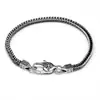 Pulsera Minimalista de Alta Gama Estilo Europeo y Americano para Hombres, Tendencia Vintage, Pulsera de Seis Palabras Mantra, Eslabón Cubano, Joyería de Moda Personalizada