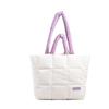 Bolsa de Algodón de Alta Gama de Gran Capacidad Transfronteriza Bolsa para Viajes de Corta Distancia Bolsa de Plumón para Salir Bolso de Hombro de Mano para Mujer