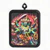 Thangka Tibetano Budista de la Deidad de la Riqueza Negra de Mahakala, Imagen de Mahakala Buda Bordada a Mano con Oro