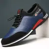 Zapatos de hombre transfronterizos de talla grande, zapatos casuales de cuero para primavera y otoño, negros, resistentes a la suciedad, suela blanda, modernos, versátiles, zapatos de vestir para hombre