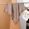 Bufanda de seda de espiga vintage para mujer, adecuada para primavera y otoño, pañuelo cuadrado pequeño, bufanda elegante para cuello de camisa, bufanda para cuello de traje, faja de cintura de moda y chal