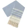 Toalla de Baño Grande Jacquard Tejido Poliéster-Algodón Venta al por Mayor Manta de Playa Turca Manta de Algodón-Lino Manta Turca con Forma de Diamante Hecho a Medida