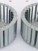 Impulsor de Aerogenerador, Ventilador Centrífugo Multipalas, Rueda de Viento para Horno Resistente a Altas Temperaturas, Rueda de Viento Tipo Inserción con Borde Laminado de Chapa Galvanizada
