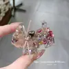 Pinzas para el cabello de pedrería brillante de lujo estilo coreano Dongdaemun Primavera 2026 para mujer, Colección de accesorios para el cabello de la frente