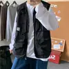 Chaleco Táctico Funcional Ins de Primavera y Otoño Transfronterizo para Hombre Tendencia Ins Chaqueta sin Mangas de Trabajo Ropa de Exterior