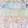 Mo tinta renda papel flores período aberto série oco retro floral conta de mão adesivos material de decoração 10