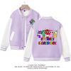Sprunki Music Rhythm Box Jaqueta Bastão Primavera e Outono 2025 Roupas Infantis para Meninos e Meninas Uniformes de Baseball Roupas Infantis 2