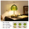 Nueva Lámpara de Mesa Decorativa de Cristal Transparente Transfronteriza Lámpara de Noche Creativa para Dormitorio Mesa de Noche Lámpara de Noche de Lujo Ligero Americano de Gama Alta