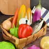 Modelo de verdura de simulación de plástico foto decoraciones de cocina adornos físicos educación temprana chile maíz fruta accesorios de juego