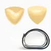 Almohadillas de sujetador autoadhesivas acolchadas de doble cara en forma de V, almohadillas de esponja gruesa para pechos pequeños para hacerlos parecer más grandes, almohadillas de ropa interior invisibles sin costuras