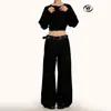 Calça Jeans de Trabalho Yongfang Americano Retrô para Homens e Mulheres Casual Solta Cleanfit Simples Lavada Reta Perna Larga