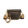 Bolsa de mão feminina transfronteiriça 2026 nova luxo moda retrô multi-camada zíper ombro transversal bolsa de peito feminina da moda