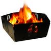 Estufa de Cassette de 6 Piezas con Escudo Cortavientos de Varilla Enchufable, Plato Recolector de Calor, Escudo para Barbacoa al Aire Libre, Escudo Cortavientos Plegable para Estufa de Gas