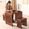 Nueva Mesa de Estudios Nacionales Chinos Mesa Antigua de Madera Maciza Clase de Entrenamiento Escritorio de Estudiante Ir Ceremonia del Té Mesa de Caligrafía y Pintura