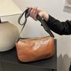 Bolso casual de gran capacidad con textura de cuero suave, nuevo bolso bandolera versátil de primavera 2024, bolso casual estilo coreano