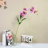 Orquídea Phalaenopsis Artificial para Arreglo Floral de Sala de Estar en Casa, Decoración de Boda de Alta Gama y Estudio Fotográfico, Adorno Floral, Flor de Seda Hecha a Mano