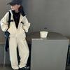 Conjunto de Primavera e Outono para Meninas 2025 Roupas Novas de Primavera Moda Infantil Coreana Esportiva e Casual Conjunto de Duas Peças para Crianças Médias e Grandes