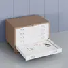 Archivero, gabinete para planos de ingeniería, gabinete con 0 y 1 cajones, gabinete con base, gabinete para mapas, gabinete para películas, gabinete para almacenamiento de dibujos