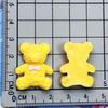 Gravata borboleta média Urso sorridente DIY feito à mão cola de creme capa de celular grampo de cabelo geladeira Copo acessórios de resina atacado