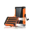 Batería externa de manivela 22.5W para brújula, 20000mAh, con carga inalámbrica solar, fuente de alimentación móvil para exteriores