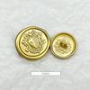 Botão Decorativo Dourado Deserto Retrô Coroa Duplo Leão Estilo Britânico Para Casaco Terno Suéter Camisa Tricô Venda por Atacado
