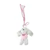 Peluche Original Conejo de Orejas Largas Llavero Lindo Conejo de Dibujos Animados Colgante para Bolso de Niñas Pequeño Regalo