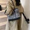 Bolso de Viaje de Gran Capacidad con Estampado de Leopardo para Mujer 2024 Nueva Moda Versátil Retro Bolso de Hombro Bolso Tote