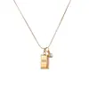 Acero de titanio no se decolora buena suerte rico pequeño collar de oro para mujer nicho de alta gama cadena de clavícula temperamento de lujo ligero todo lo combina