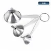 Mini Funil Pequeno de Aço Inoxidável 304 Para Dispensar Bebidas Leite em Pó Abertura Estreita Calibre Pequeno Funil para Garrafa de Vinho Pequena Alça Tamanho Pequeno