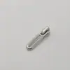 No. 3 Nylon Desgaste Inverso Cabeza de Cremallera Blanca Dorada Fondo Impermeable Colgante Blanco Cabeza de Cremallera Ropa Bolsas Listas para la Venta Suministro Directo de Fábrica al por Mayor