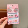 Pegatina de Princesa para la Parte Posterior de la Cabeza con Cabello Roto Niña Artefacto para Ordenar el Cabello Roto Flequillo Delantero Velcro Corona de Dibujos Animados Cabello
