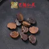 Ábaco de Madera Fragante DIY Sándalo Sándalo Rojo Sándalo Verde Buena Fuente Yuanbao Inscripción Artística Jardín de Hadas Adornos Creativos