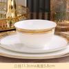 Vajilla de Porcelana Fina Estilo Europeo Vintage para Mesa de Hotel, Plato Hondo con Relieve Phnom Penh, Plato para Bistec Occidental, Taza de Café Doméstica con Plato
