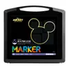 Venda Quente Transfronteiriça Caixa Preta Pequena Marcador Acrílico Disney Original Cabeça Macia 108 Cores Cor Translúcida Cor Empilhável