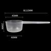 Fábrica plástico 20/25/30g 50/60ml colher de leite em pó atacado com escala ml colher de cozinha para assar