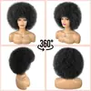 Pelucas Europeas y Americanas, Afro, Pelucas de Seda de Alta Temperatura, Rizos Pequeños Africanos, Cabello Rizado Corto Esponjoso, Pelucas Esponjosas, Xuchang