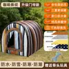 Caseta para Perros Casa para Mascotas de Exterior Cálida de Invierno Tienda Impermeable de Invierno Casa Cerrada para Perros Callejeros Exterior