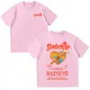 Camiseta Katseye Gabriela Camiseta de Calidad Verano Katseye Moda Y2K Manga Corta Cuello Redondo para Mujer