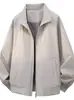 Nueva chaqueta de vuelo de alta calidad transfronteriza para hombre con cuello alto, chaqueta de cuello de béisbol, ropa exterior casual, chaqueta de moda estilo americano