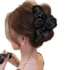 Pinza Grande de Satén Plegado de Gama Alta para Mujer 2026 Nuevo Pasador de Nube Pinza de Tiburón para la Parte Posterior de la Cabeza Pinza de Accesorios para el Cabello