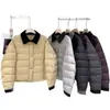 Ropa Casual de Algodón Invierno 2025 para Mujer Nicho Moda Casual Diseño de Solapa Color de Contraste Chaqueta Cálida