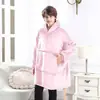 Manta vestível com capuz e mangas, manta de flanela quente para TV, manta para cochilo em casa, manta com capuz para crianças