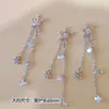 Joias para Nail Art Lz de Alta Definição Série de Natal Outono e Inverno Novo Laço Zircônia Floco de Neve Pingente de Franja Diamante de Unha Usável