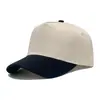 Gorra de Béisbol de Cinco Paneles de Algodón Puro Transfronteriza Europea y Americana, Gorra de Camionero, Bordado Personalizable y Logo Impreso, Gorra con Visera Unisex