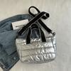 Bolso de Hombro de Aspecto Elegante para Otoño e Invierno para Mujer, Bolso Tote de Algodón Engrosado, Bolso Bandolera Satchel Perlado de Moda, Resistente al Agua, Bolso de Moda para Fitness