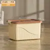 Caja de Almacenamiento Caja Organizadora de Plástico para Ropa con Tapa Caja de Almacenamiento Portátil Extra Grande para el Hogar Caja de Almacenamiento para Juguetes y Snacks