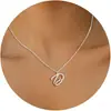 Comercio Exterior Más Vendido Diseño Creativo Collar de Palabras Artístico Lujo Ligero Gama Alta Diseño de Nicho Joyería para Mujer