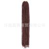 Trenza zizi ultra fina en relieve, cabello de ganchillo para trenzas box, fibra química, trenza sucia, peluca de exportación para comercio exterior