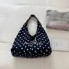 Bolsa tote de bolinhas estilo preguiçoso transfronteiriça feminina outono 2026 nova alta aparência grande capacidade estilosa bolsa de ombro único