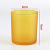 Fábrica al por mayor vela Copa contenedor de vidrio de color interior romántico decorativo portavelas contenedor vela de aromaterapia casera Copa